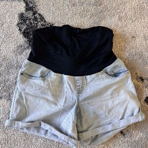 Isabel Maternity Jean Shorts